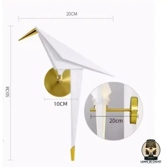 Lampe de chevet origami