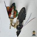 lampe de chevet papillon vitrail