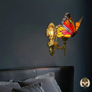 lampe de chevet papillon vitrail