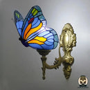 lampe de chevet papillon vitrail