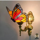 lampe de chevet papillon vitrail