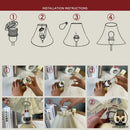 Lampe de chevet pied boule