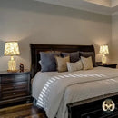 Lampe de chevet pied cristal