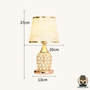Lampe de chevet pied cristal