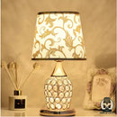 Lampe de chevet pied cristal