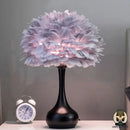 Lampe de chevet plume