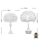 Lampe de chevet plume