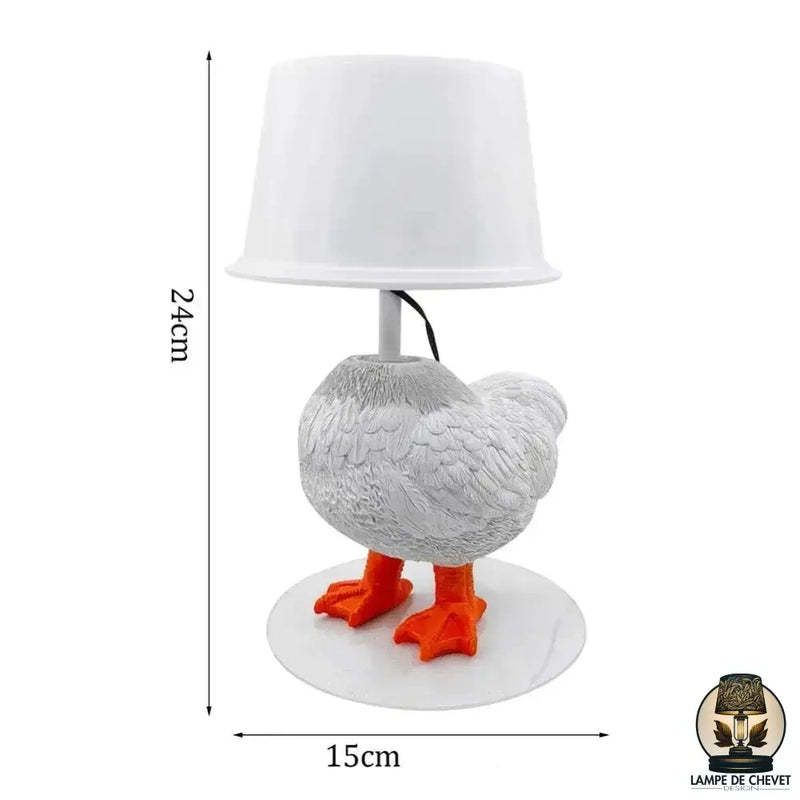 Lampe de chevet poule