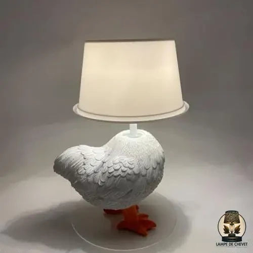 Lampe de chevet poule