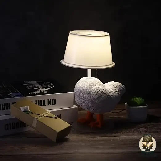 Lampe de chevet poule