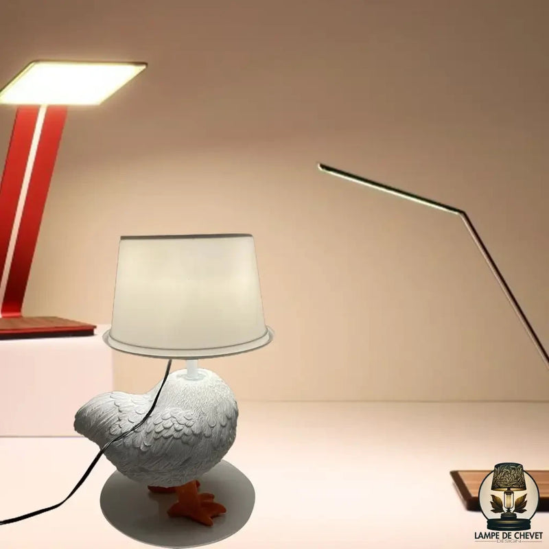 Lampe de chevet poule