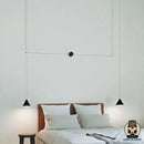 Lampe de chevet qui descend du plafond