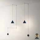 Lampe de chevet qui descend du plafond