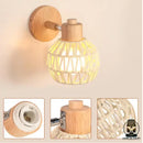 Lampe de chevet rotin bambou