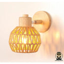 Lampe de chevet rotin bambou