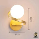 Lampe de chevet spirale