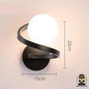 Lampe de chevet spirale