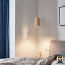 Lampe de chevet suspendu bois