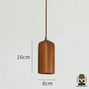 Lampe de chevet suspendu bois