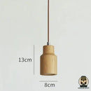 Lampe de chevet suspendu bois