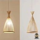 Lampe de chevet suspendu rotin