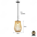 Lampe de chevet suspendu rotin