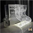 Lampe de chevet transparente