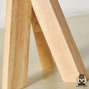 Lampe de chevet trepied bois