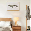 Lampe de chevet trepied bois