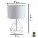 Lampe de chevet type industrielle