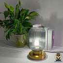 Lampe de chevet verre coloré