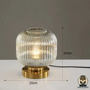 Lampe de chevet verre coloré