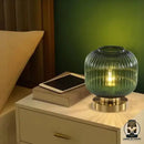 Lampe de chevet verre coloré