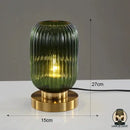 Lampe de chevet verre coloré