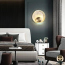 Lampe de chevet verre et laiton