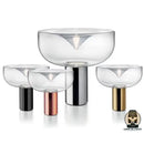 Lampe de chevet verre fumé