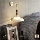 Lampe de chevet vintage verre