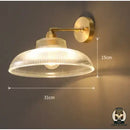 Lampe de chevet vintage verre