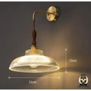 Lampe de chevet vintage verre