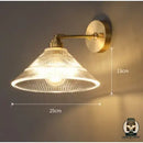 Lampe de chevet vintage verre