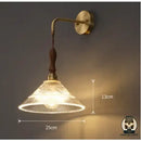 Lampe de chevet vintage verre