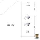 Lampe suspendue de chevet