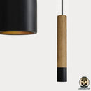 Lampes chevet suspendue bois tete de lit