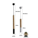 Lampes chevet suspendue bois tete de lit