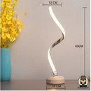 Petite lampe de chevet spirale led dimmable