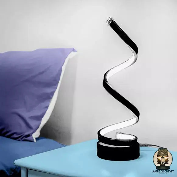 Petite lampe de chevet spirale led dimmable