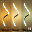 Petite lampe de chevet spirale led dimmable