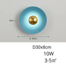 Lampe de chevet en verre coloré